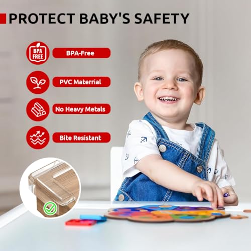 HASTHIP® Banda de borde 6,6 pies y 8 protectores esquina autoadhesivos