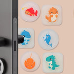 HASTHIP® 6 Pack Cartoon Rubber Door Handle Bumpers