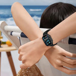 HASTHIP® Nylon Braided Band for Apple Watch Ultra/Ultra 2 49mm 46mm 45mm 44mm 42mm Women/Men, Adjustable Parachute Buckle Solo Loop Elastic Stretchy Straps for iWatch Series 10 9 8 7 6 5 4 3 SE Ultra
