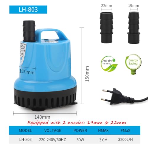 HASTHIP® Water Pump for Fish Tank, Fountain