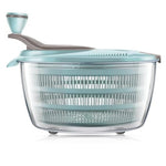 HASTHIP® Salad Spinner 4.24 Quart, Manual Vegetable Dryer with Rotatable Strainer, Easy Spin Lettuce Washer and Dryer, Large Food Preparation Tool for Salad, Vegetable, Fruit, and Pasta Cleaning