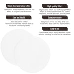 HASTHIP® 350 Count Round Coffee Filters, Compatible with Aeropress Coffee and Espresso Maker, Disposable White Paper Filter Packs for Home and Office Brewing