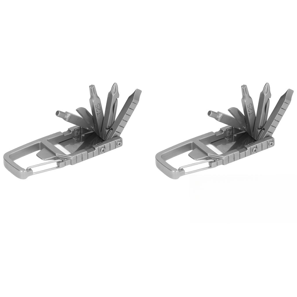 HASTHIP Keychain Multi Tool 12 in 1 for Everyday Repair with Screwdriver Bits & Bottle Opener