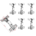 HASTHIP® 6pcs Inset Frameless Soft Close Hinges – 90° 3D Adjustable, Clip-On Concealed European Hinges with Screws for Kitchen, Bathroom, Closet Cabinets – Ideal for Modern Cabinets