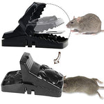 HASTHIP Rat Traps for Indoor and Outdoor Rodent Control featuring Ultra Fast Trigger | 8Pcs Reusable ABS Set 17cm x 7.5cm