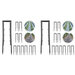 HASTHIP® Plastic Garden Landscape Stakes Staples U-Shaped for Securing Weed Barrier Fabric Ground Tarp 4CMx15CM 200PCS