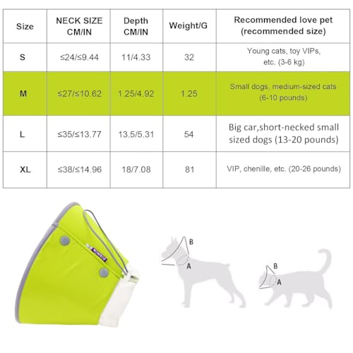 HASTHIP® Cat Cone Collar Adjustable Drawstring Collar Polyester Cat Cones