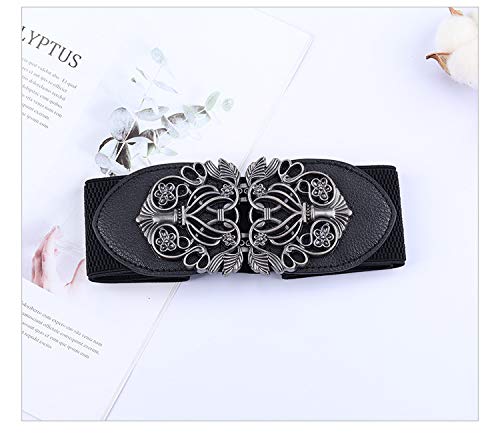 Women's Leather Waist Belt - Classic and Fashionable PU Leather Design with Wide Elastic Band for Comfortable Wear - Slim Your Waist and Midriff Instantly