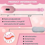 HASTHIP® Electric Cordless Heating Pad for Period Pain Relief, Back and Abdomen Cramps, Belly Warmer Heat Pad Belt with 4 Heat Levels & 4 Massage Modes, Auto Shut Off, Portable Gift for Women and Men