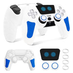 HASTHIP® ZORBES PS5 Controller Silicone Protective Cover Case for DualSense, Anti-Slip Grip Skin with 2 Thumb Grips & Touchpad Sticker, Shockproof Accessories for PlayStation 5 Gamepad