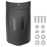 HASTHIP® Guardabarros Trasero Universal para Motocicleta, Fender de Plástico PP Resistente 12.5 x 22cm, Protector Antisalpicaduras Fácil de Instalar para Moto Scooter y Off Road