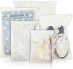 HASTHIP® 10PCS Travel Storage Bags - Clear Reusable Plastic Ziplock, Waterproof Resealable Luggage Organizer Pouch for Towels, Shoes, Cosmetics, Clothes