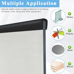 HASTHIP® 2X 16.4ft Rubber Edge Trim, Cuttable EPDM Protective Board Tape with Double-Sided Self-Adhesive, Fits 0.5-2mm Metal Panels, Smooth Finish for Car, Home, Office, DIY, Black Strip