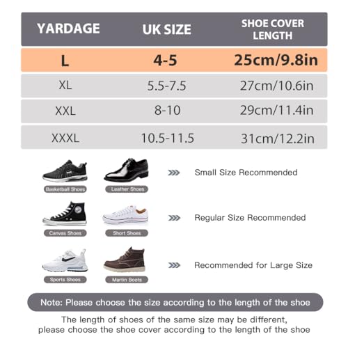 HASTHIP® Silicone Rain Shoe Cover for Rain Waterproof Shoe Cover for Kids Men Women with Double-Breasted, Anti-Slip TPE Sole Wear-resistant Reusable Shoes Protector for Rainy Season (for Size 4-5)