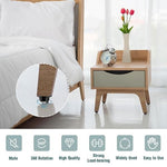 HASTHIP® 12PCS Self Adhesive Caster Wheels 360° Swivel Heavy Duty Furniture Moving Wheel 200Kg Load Capacity Castor for Table Storage Home Office