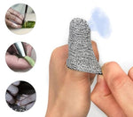 HASTHIP® 10pcs Gardening Finger Cots Cut Resistant Finger Protector Sleeves, Finger Covers Finger Protector Safe Finger Guards Finger Clots for Kitchen, Pruning, Planting