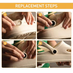 HASTHIP® 100Pcs Replacement Rivets for Crocs Shoes Strap Repair for Crocs Rivet Replacements Shoe Backstrap Repair Fastener Button Crocs Shoes Repair Fastener Buttons