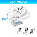 HASTHIP® Security Camera Wall Mount Adjustable Camera Stand with Cable Storage No Drill Camera Bracket Dome Camera Wall Mount L-shaped Stand for CCTV Baby Monitor Security IP Webcam Indoor Outdoor