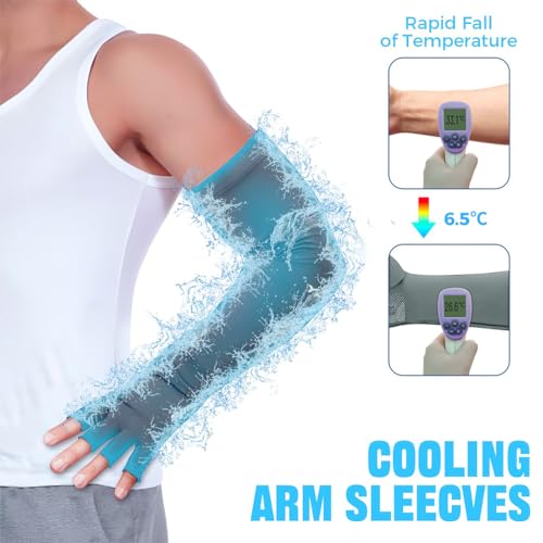 HASTHIP® Hand Gloves for Sun Protection Summer Breathable Arm Sleeves
