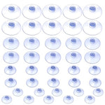 HASTHIP® 40pcs Suction Cups,Suction Cup Hooks,Sink Caddy Suction Cup, Sponge Holder Suction,Replacement Suction Cup Hooks for Shower Kitchen Christmas Decoration Window Glass-4size