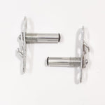 HASTHIP® Heavy Duty Door Pivot Hinge, 360 Degree Stainless Steel Invisible Hidden Hinges for Secret Bookcase, Concealed Metal Rotation Hardware, 2 Pack