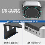 HASTHIP® Mac Mini M4 Mount,Under Desk & Wall Mount Holder Bracket for 2024 Mac Mini,Metal Organizer Rack Compatible with Accessories Space-Saving Computer Stand Screw Fixed Installation