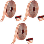 HASTHIP® 1 Roll Rose Gold Wall Molding Trim Apply in Table Edge Door Frame Baseboard Corner Guards Caulk Strip 9.84ft x 0.78in 3PCS