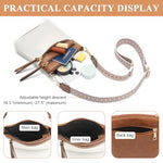 HASTHIP® Bolso bandolera para mujer, bolso bandolera mediano y ligero