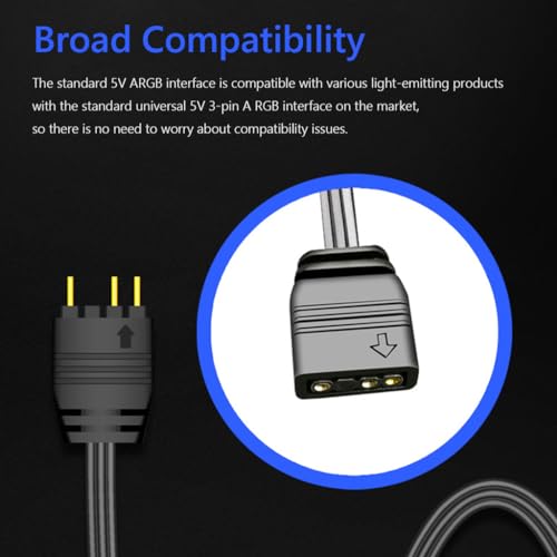 HASTHIP® ARGB Controller 5V 3Pin RGB Controller for PC