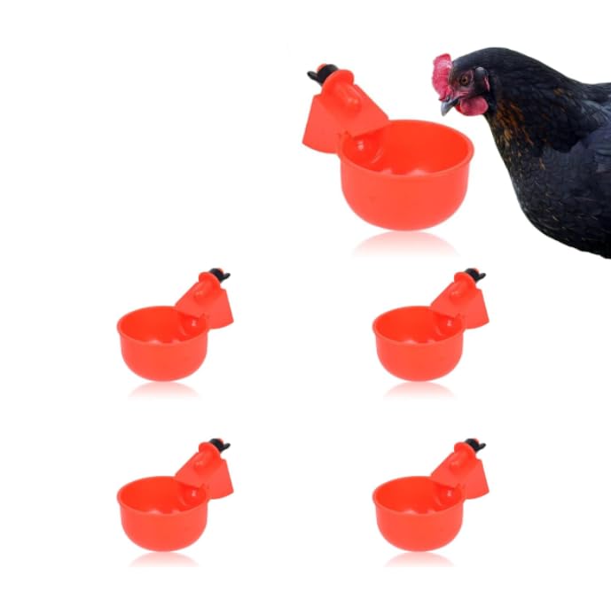 HASTHIP® Chicken Waterer Cups | Automatic Large Chicken Water Feeder for Chicks