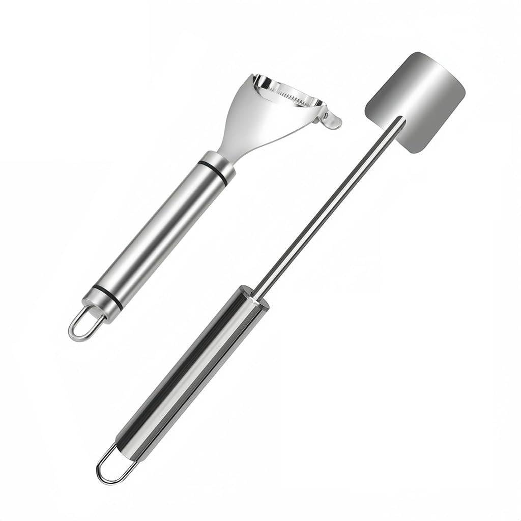 HASTHIP Corn Peeler Set for Easy Kernel Removal with Dual Curved Blade Design | Stainless Steel 2 Pcs