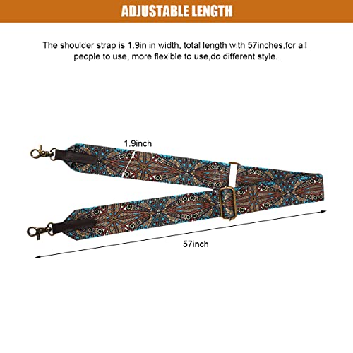 HASTHIP® Purse Strap Replacement Crossbody Wide Shoulder Sling Side Bag Strap Adjustable Canvas Straps for Handbag, Travel Bag