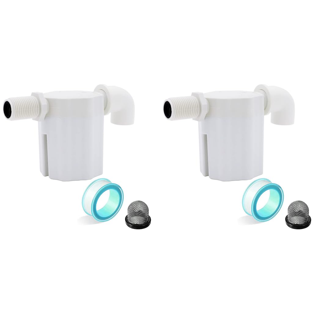 HASTHIP Floating Automatic Water Level Control for Tanks 2 pcs featuring 1‑10KG range | white valve for pools and towers