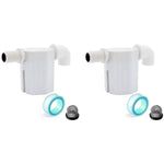 HASTHIP Floating Automatic Water Level Control for Tanks 2 pcs featuring 1‑10KG range | white valve for pools and towers