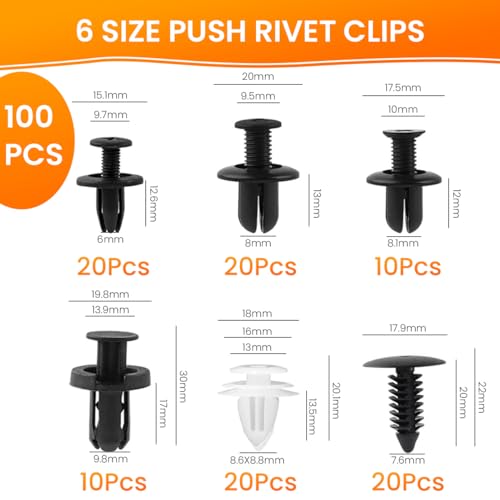 HASTHIP® Universal Car Bumper Retainer Clip Kit