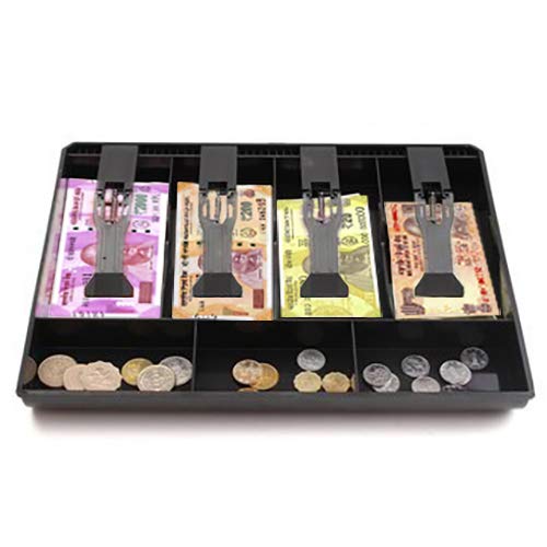 Climberty® Cash Storage |ABS Raw Material Drawer|Storage for Cash |Cash Coin Register Insert Tray(Black)