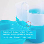 HASTHIP® Denture Box Case Sanitary Denture Bath Retainer Case Portable Orthodontic Storage Container with Strainer Basket for Dentures, Mouth Guard, Fake Teeth, Night Guard Holder Travel Soaking Cup