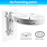 HASTHIP® Security Camera Wall Mount Adjustable Camera Stand with Cable Storage No Drill Camera Bracket Dome Camera Wall Mount L-shaped Stand for CCTV Baby Monitor Security IP Webcam Indoor Outdoor