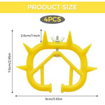 HASTHIP® 12PCS Cattle Weaning Ring Spiky Nose Durable Plastic PVC Removable Screwing Fix Adjustable