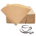 HASTHIP® 100 Count V60 Coffee Filter Paper,Natural Unbleached Cone Filters for Pour Over and Drip Coffee Maker,Disposable Filters Fits 2-4 Cup Dripper