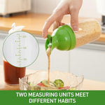 HASTHIP® Luxuria 200ml Squeeze Sauce Bottle Oil Dispenser with Airtight Sealing Cap, Leak-Proof Plastic Ketchup, Salad Dressing, Honey, BBQ, and Condiment Containers, Reusable Kitchen Squeeze Bottles