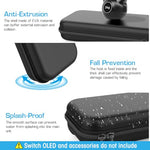 HASTHIP® ZORBES Hard EVA Travel Carrying Case for Switch/Switch OLED,Shockproof Gamepad Organizer Bag,Portable Storage Compatible with Switch Accessories 8 Game Card Slots Waterproof Anti
