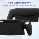 HASTHIP® FashionJoy Silicone Case for PlayStation Portal, Anti-Slip Protective Grip Skin, Shockproof, Soft Touch, Precise Cutouts, Black Cover for Sony PlayStation Portal Accessories