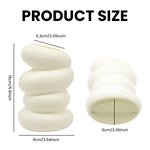 HASTHIP Flower Vase for Living Room with Spiral Shape and 15x9x6cm Size | PP Home Decor