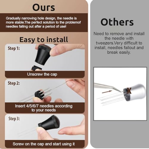 HASTHIP® Espresso Coffee Stirrer Pin Tamper