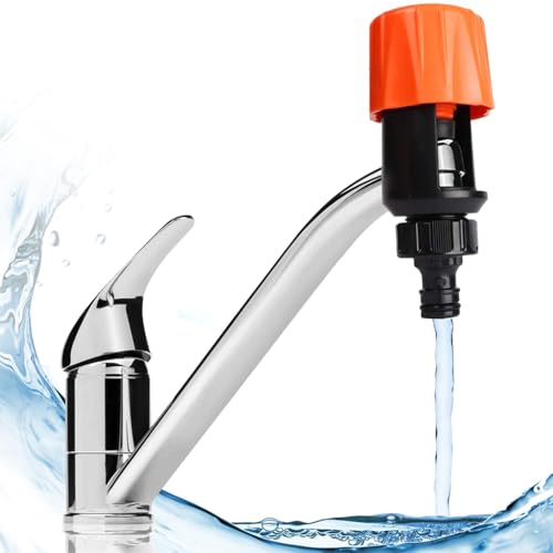 HASTHIP® 1/2" Durable ABS Hose Pipe Connector Leak-Proof Universal Faucet Adapter Quick Release Gardening Hose Adapter for Outdoor Cleaning