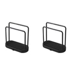 HASTHIP Kitchen Dish Cloth Rack for Countertop Use with Dual Row Drying Design 2PCS
