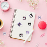 HASTHIP® 500PCS Kuromi Stickers 8 Designs Melody Cute Decals Assorted Kawaii Gifts for Kids Teens Girls Adults Ideal DIY Decor Gift for Sanrio Fans