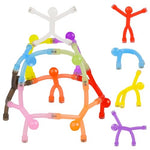 HASTHIP® 10Pcs Fun Refrigerator Magnets Mixed Color Match Stick Men Fun Refrigerator Magnets for Home Decor Connectable Colorful Little Matchstick People Decorative Desk Decor Kids Toys