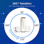 HASTHIP® USB Flash Drive 128GB USB 3.2 Flash Drive High Speed Reading & Writing Pendrive Universal USB Mini External Flash Drive for Laptop Portable Flash Drive for Travel